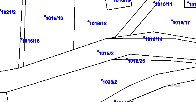 Parcela st. 1015/2 v KÚ Smečno, Katastrální mapa