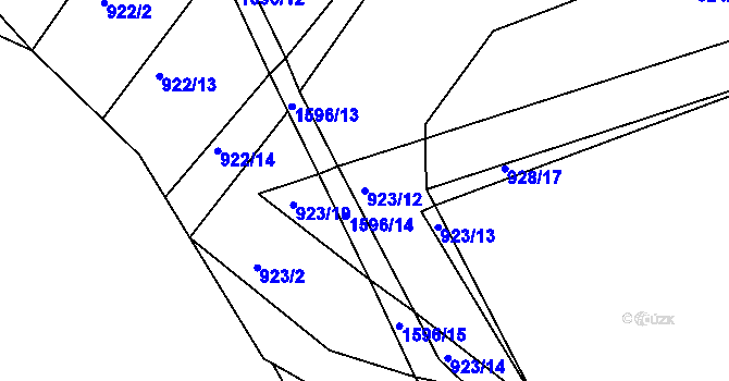 Parcela st. 923/12 v KÚ Smečno, Katastrální mapa