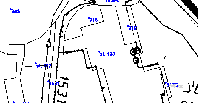 Parcela st. 138 v KÚ Smetanova Lhota, Katastrální mapa
