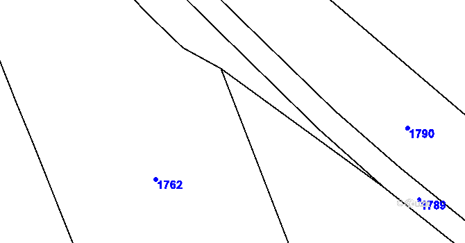 Parcela st. 491/1 v KÚ Smidary, Katastrální mapa