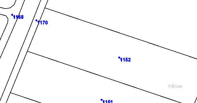 Parcela st. 548/1 v KÚ Smidary, Katastrální mapa