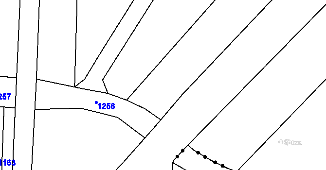 Parcela st. 542/254 v KÚ Smidary, Katastrální mapa