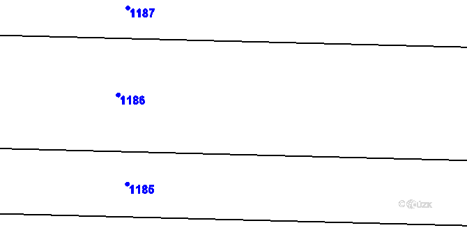 Parcela st. 542/444 v KÚ Smidary, Katastrální mapa