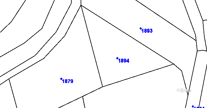Parcela st. 542/494 v KÚ Smidary, Katastrální mapa