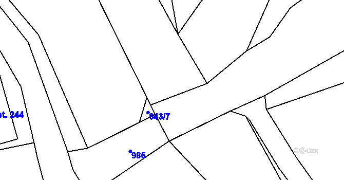 Parcela st. 1014/4 v KÚ Smidary, Katastrální mapa