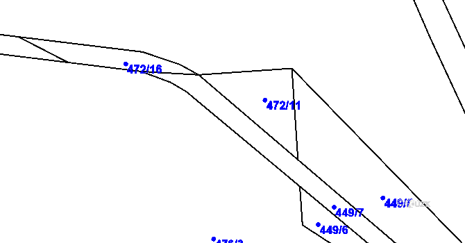 Parcela st. 472/17 v KÚ Kouty u Smilkova, Katastrální mapa
