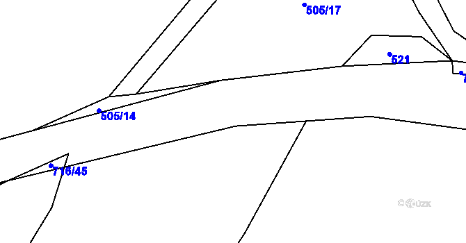 Parcela st. 716/44 v KÚ Smilov u Štoků, Katastrální mapa