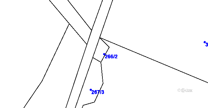 Parcela st. 266/2 v KÚ Smilovice u Třince, Katastrální mapa