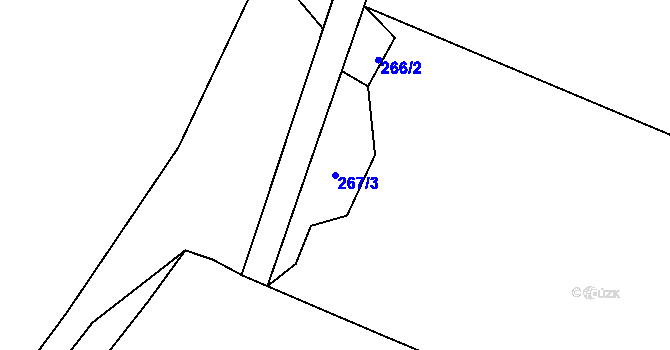 Parcela st. 267/3 v KÚ Smilovice u Třince, Katastrální mapa