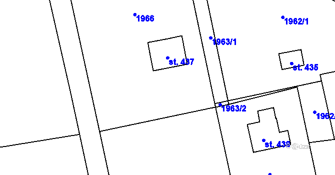 Parcela st. 837/9 v KÚ Smilovice u Třince, Katastrální mapa
