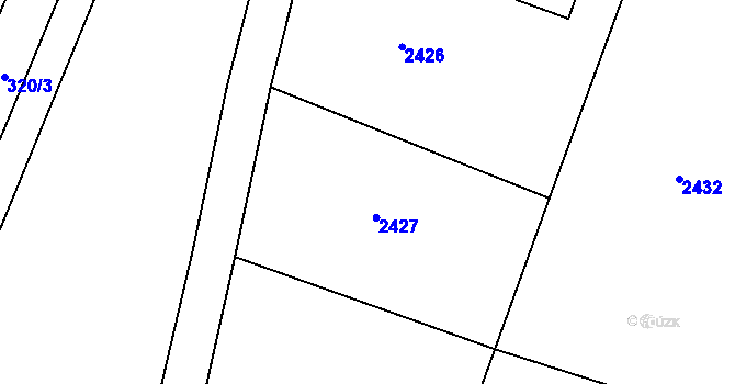 Parcela st. 323/13 v KÚ Smilovice u Třince, Katastrální mapa