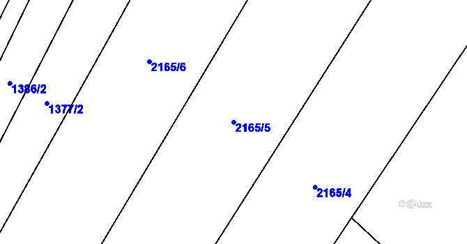 Parcela st. 2165/5 v KÚ Smilovice u Třince, Katastrální mapa