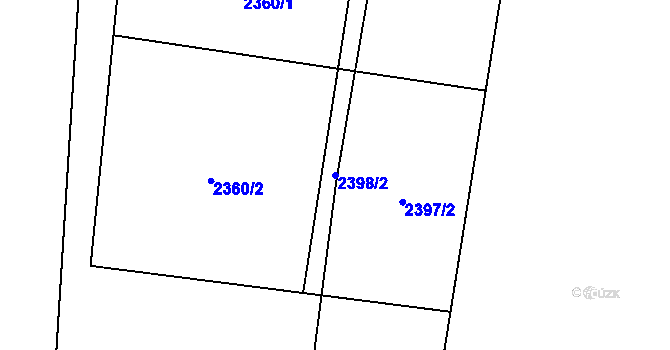 Parcela st. 2398/2 v KÚ Smilovice u Třince, Katastrální mapa
