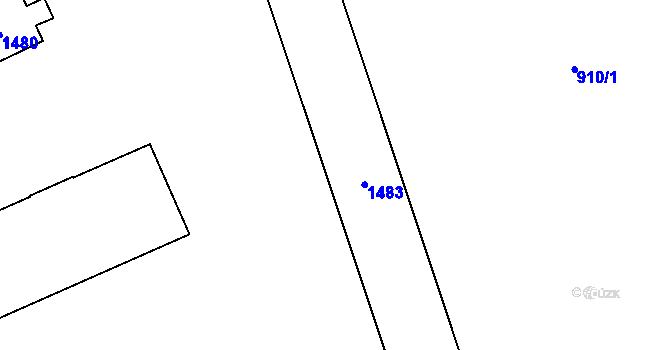 Parcela st. 493/12 v KÚ Smiřice, Katastrální mapa