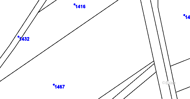 Parcela st. 646/4 v KÚ Smiřice, Katastrální mapa