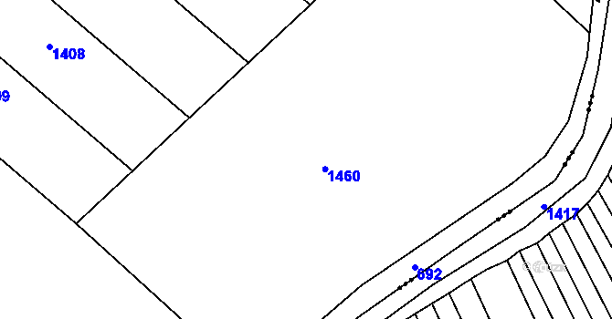 Parcela st. 658/9 v KÚ Smiřice, Katastrální mapa