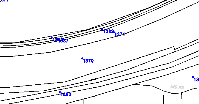 Parcela st. 1036 v KÚ Smiřice, Katastrální mapa