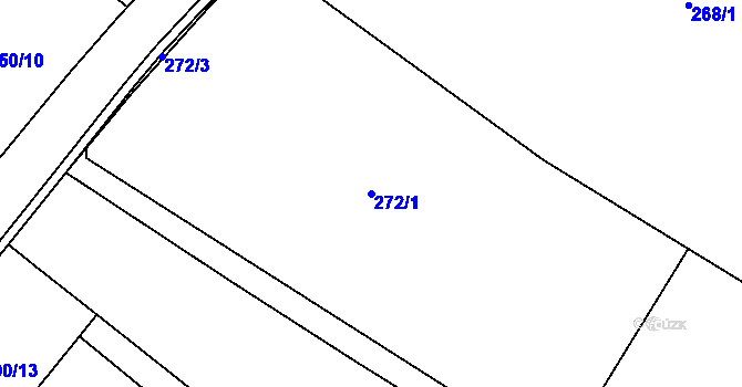 Parcela st. 272/1 v KÚ Smiřice, Katastrální mapa