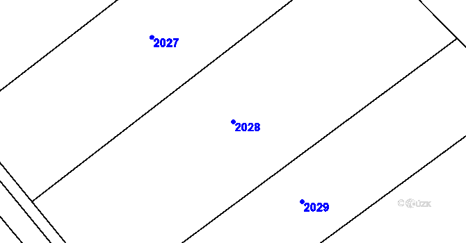 Parcela st. 2028 v KÚ Smolín, Katastrální mapa