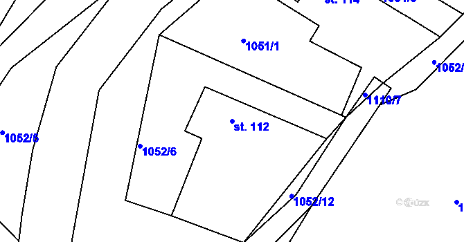 Parcela st. 112 v KÚ Smolina, Katastrální mapa