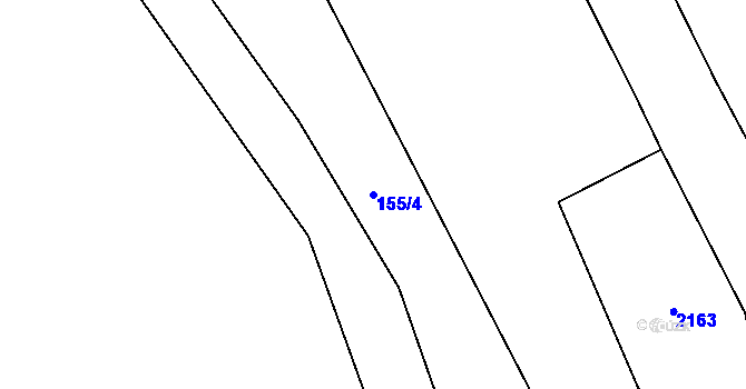 Parcela st. 155/4 v KÚ Železná u Smolova, Katastrální mapa