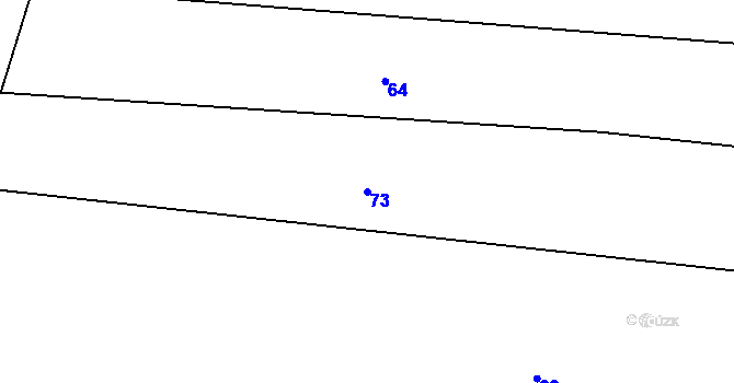 Parcela st. 73 v KÚ Kojatín, Katastrální mapa