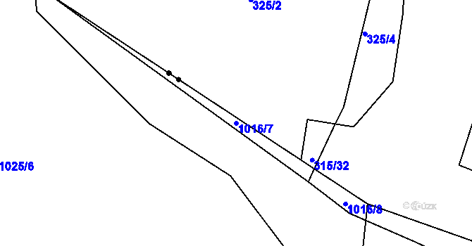 Parcela st. 1016/7 v KÚ Smrkovice, Katastrální mapa