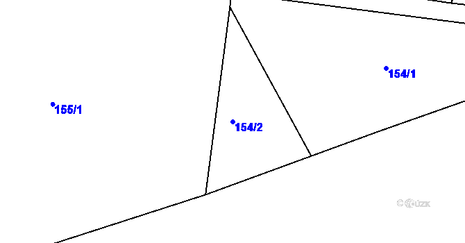 Parcela st. 154/2 v KÚ Smržovka, Katastrální mapa