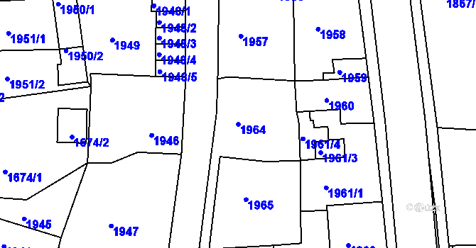 Parcela st. 1964 v KÚ Smržovka, Katastrální mapa