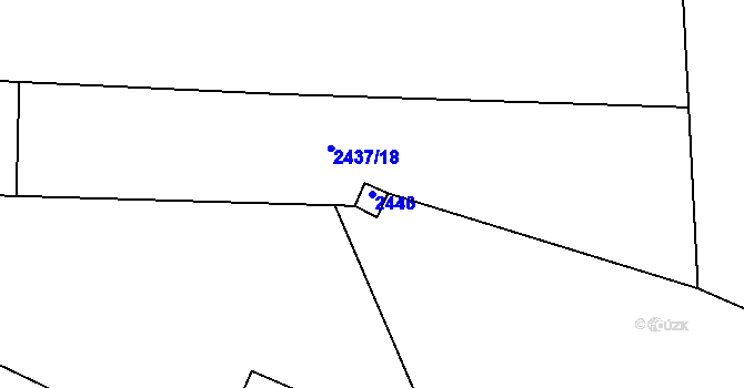 Parcela st. 2446 v KÚ Smržovka, Katastrální mapa