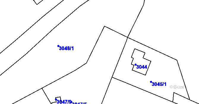 Parcela st. 3047/8 v KÚ Smržovka, Katastrální mapa