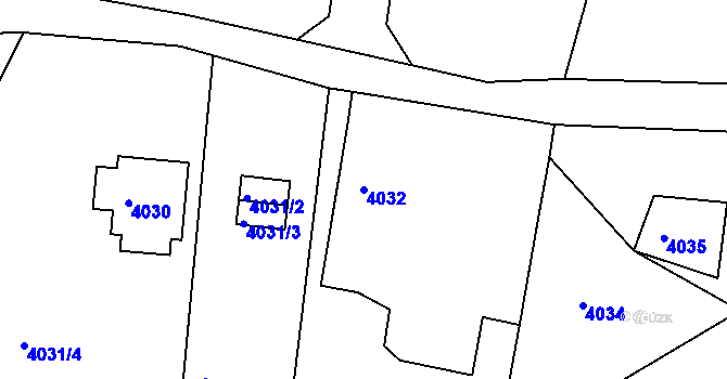Parcela st. 4032 v KÚ Smržovka, Katastrální mapa