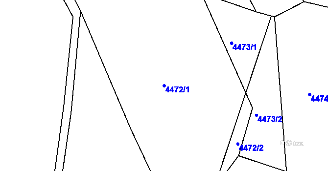 Parcela st. 4472/1 v KÚ Smržovka, Katastrální mapa