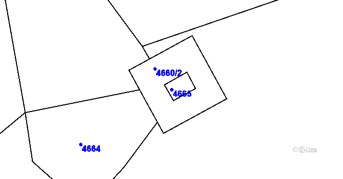 Parcela st. 4665 v KÚ Smržovka, Katastrální mapa
