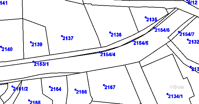 Parcela st. 2154/4 v KÚ Smržovka, Katastrální mapa