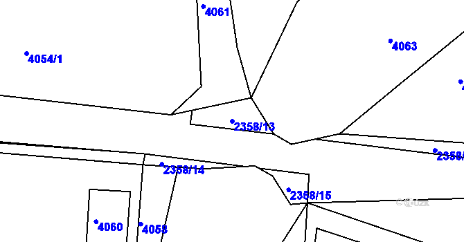 Parcela st. 2358/13 v KÚ Smržovka, Katastrální mapa
