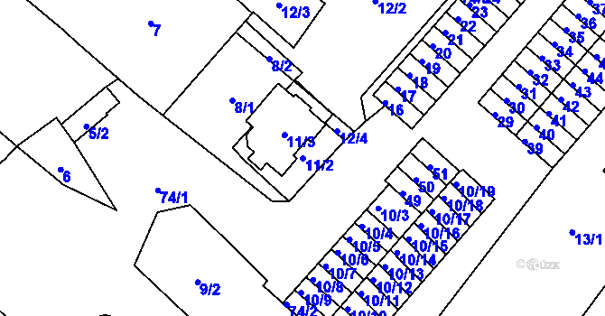 Parcela st. 11/2 v KÚ Sobědruhy, Katastrální mapa