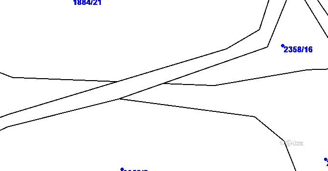 Parcela st. 2358/13 v KÚ Žíňany, Katastrální mapa