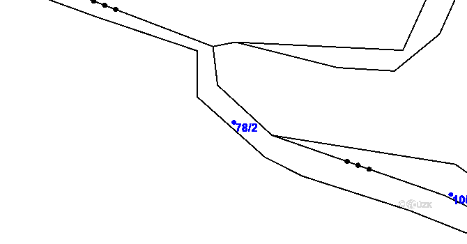 Parcela st. 78/2 v KÚ Soběsuky u Nepomuka, Katastrální mapa