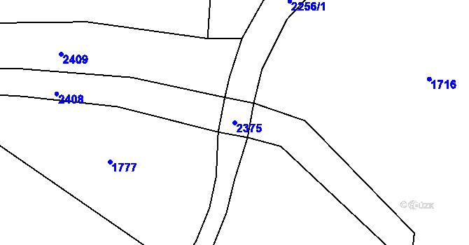 Parcela st. 2375 v KÚ Soběšice u Sušice, Katastrální mapa