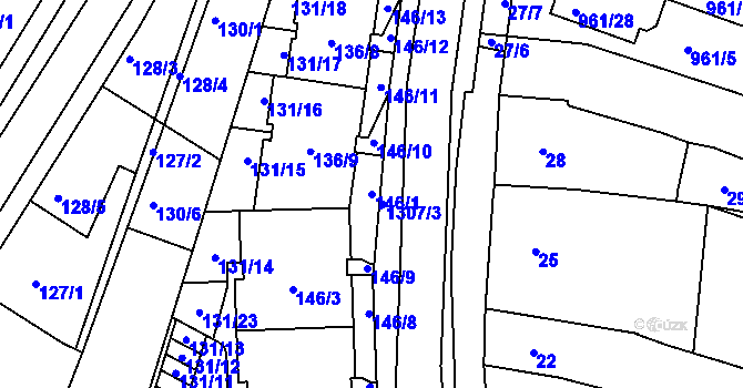 Parcela st. 146/1 v KÚ Soběšice, Katastrální mapa