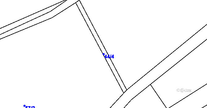 Parcela st. 44/4 v KÚ Pitrov, Katastrální mapa