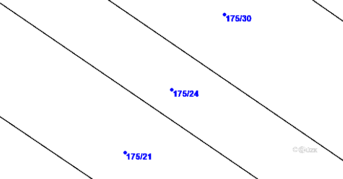 Parcela st. 175/24 v KÚ Stolany, Katastrální mapa