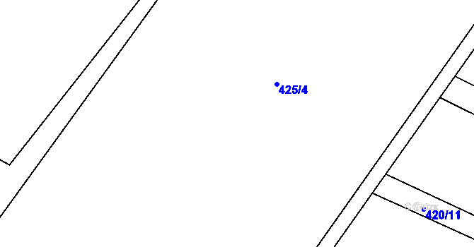 Parcela st. 420/28 v KÚ Stolany, Katastrální mapa