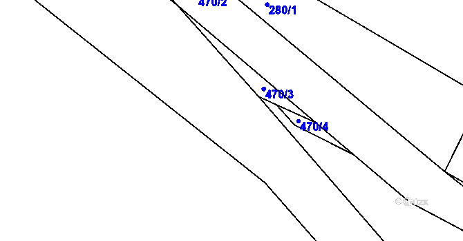 Parcela st. 523/21 v KÚ Lavice, Katastrální mapa