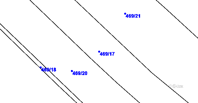 Parcela st. 469/17 v KÚ Sobotka, Katastrální mapa