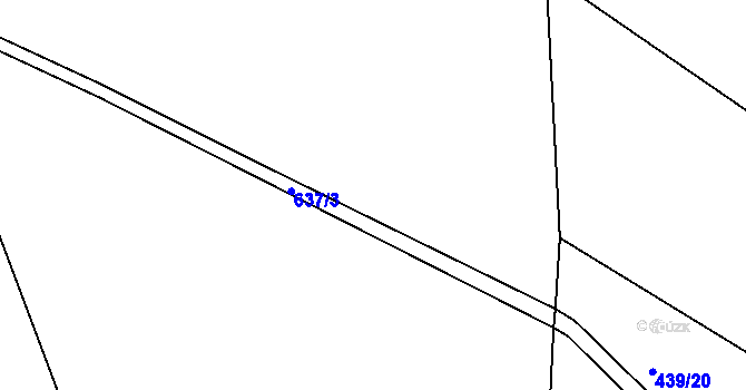Parcela st. 439/21 v KÚ Spyšova, Katastrální mapa