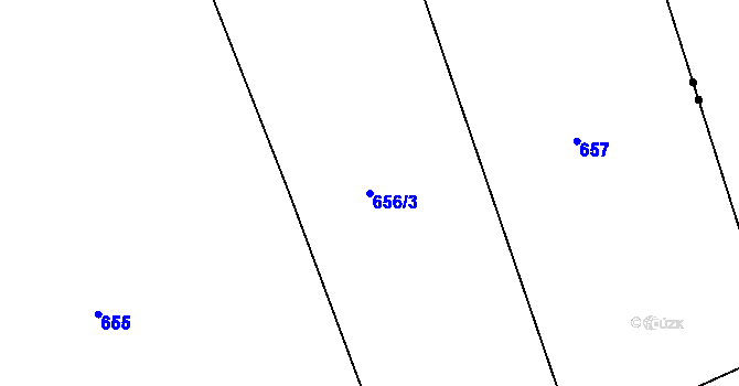 Parcela st. 656/3 v KÚ Spyšova, Katastrální mapa