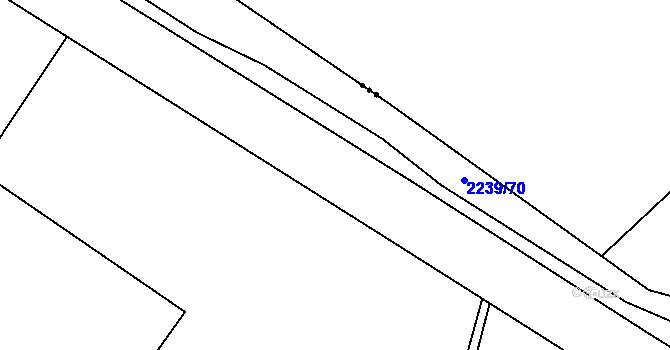 Parcela st. 2206/3 v KÚ Staňkova Lhota, Katastrální mapa
