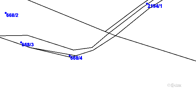 Parcela st. 671/10 v KÚ Staňkova Lhota, Katastrální mapa